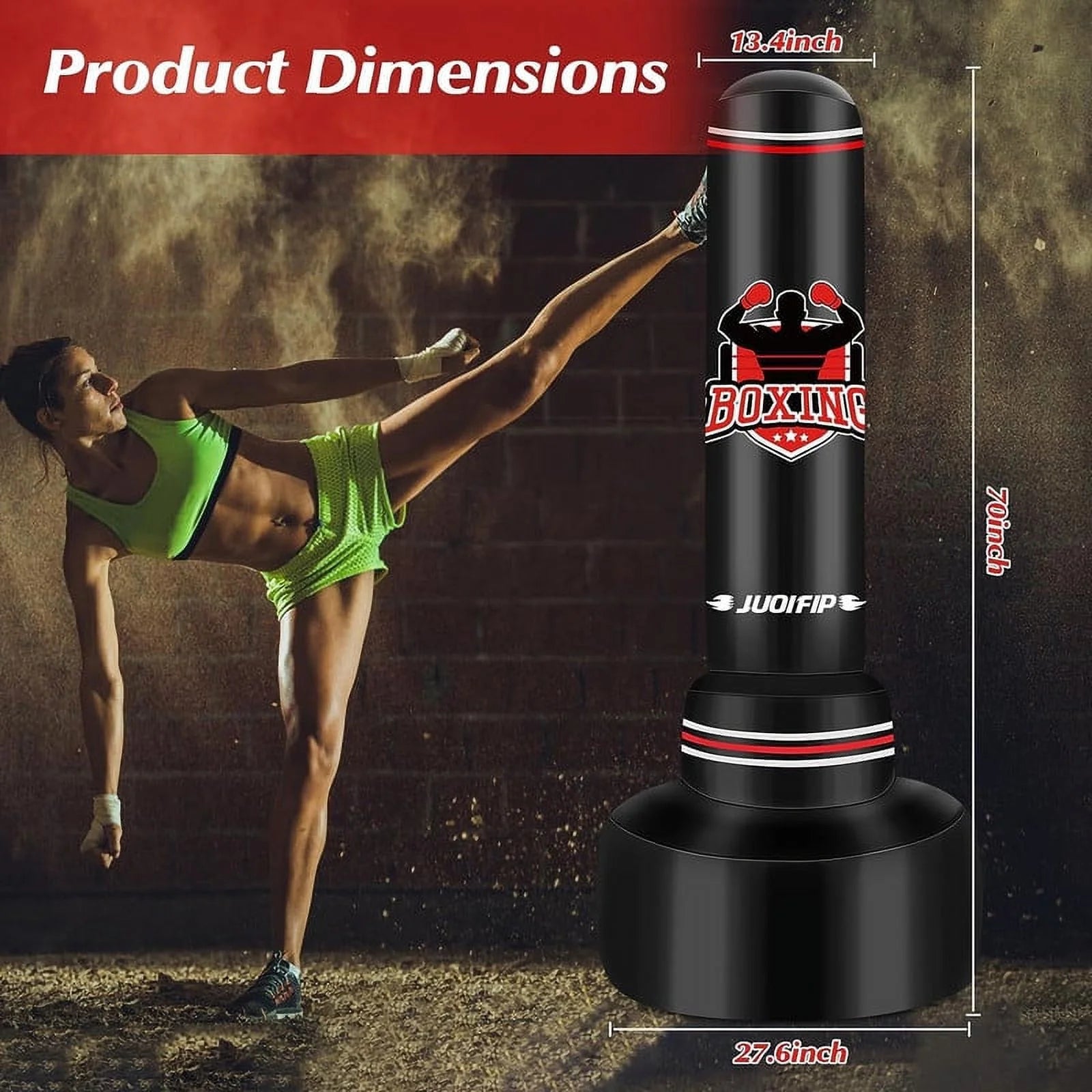 Heavy Punching Bag for Adults Teens, Heavy Bags for Boxing Freestanding with Gloves, Pump and Jump Rope, Boxing Reflex Ball for Men Training Equipment MMA Fitness Home Gym