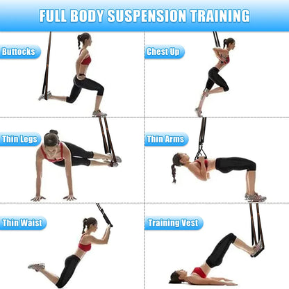 Door Anchor Strap for Resistance Bands Exercises, Multi Point Anchor Gym Attachment for Home Fitness, Portable Door Band Resistance Workout Equipment, Easy to Install, Punch-Free, Nail-Free